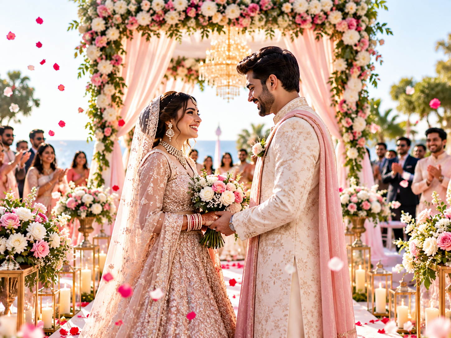 Blush Garden Wedding Vows